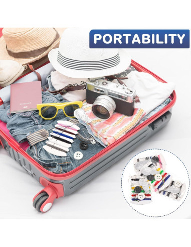 Kit de Costura de Viaje Yuxung 200 Piezas con Agujas y Hilo