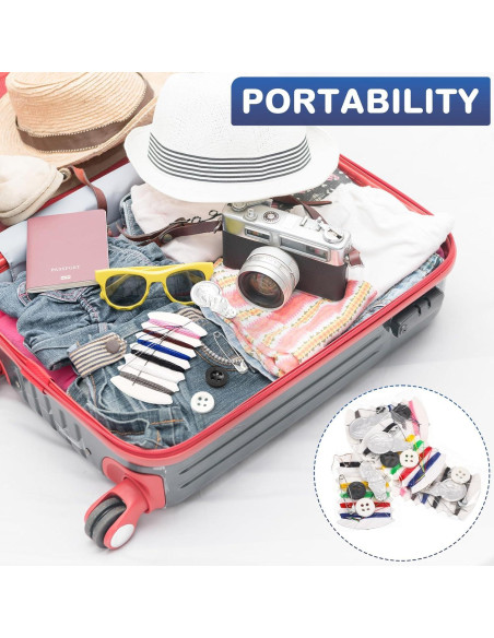 Kit de Costura de Viaje Yuxung 200 Piezas con Agujas y Hilo