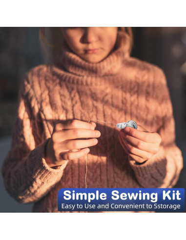 Kit de Costura de Viaje Yuxung 200 Piezas con Agujas y Hilo