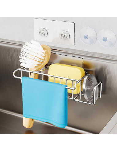 Soporte para Esponjas de Fregadero HapiRm Acero Inoxidable 22.1cm