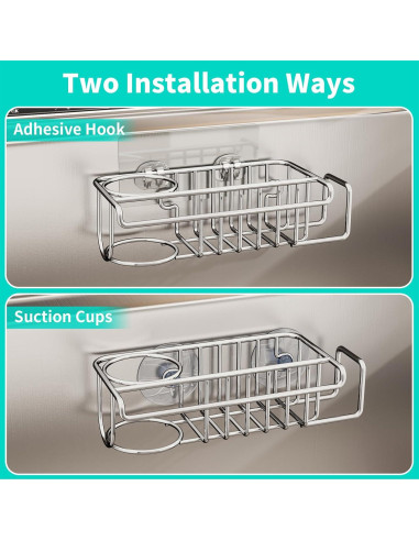 Soporte para Esponjas de Fregadero HapiRm Acero Inoxidable 22.1cm