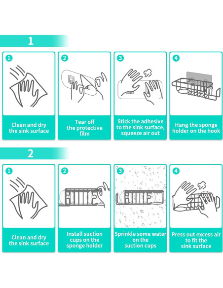 Soporte para Esponjas de Fregadero HapiRm Acero Inoxidable 22.1cm Soporte para Esponjas de Fregadero HapiRm Acero Inoxidable 22.1cm