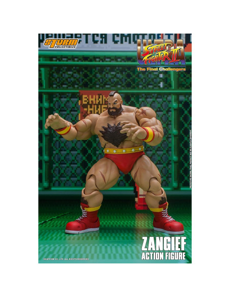 Figura de Acción Zangief Storm Collectibles 24cm Rojo