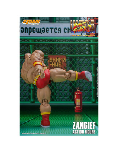 Figura de Acción Zangief Storm Collectibles 24cm Rojo