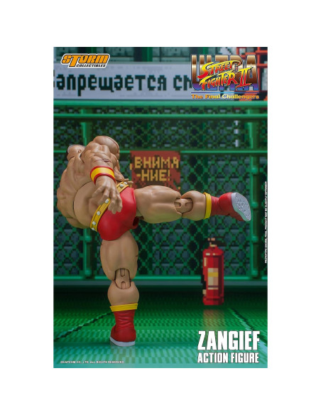 Figura de Acción Zangief Storm Collectibles 24cm Rojo