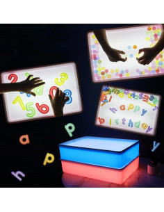 Mesa de Luz Sensorial para Niños Yichushisu 40x28cm Azul 2