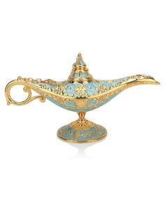 Lámpara Mágica de Aladino LIABI Azul Lago 21x11cm Decorativa