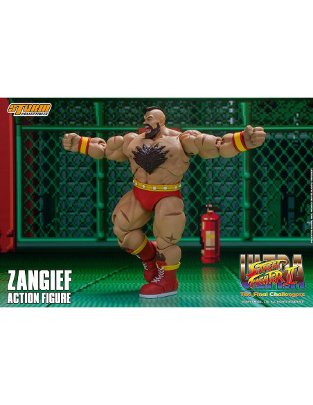 Figura de Acción Zangief Storm Collectibles 24cm Rojo