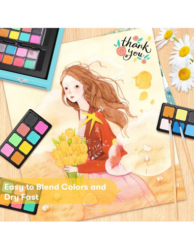 Set de Arte Deluxe iBayam 150 Piezas Madera con Caja Regalo