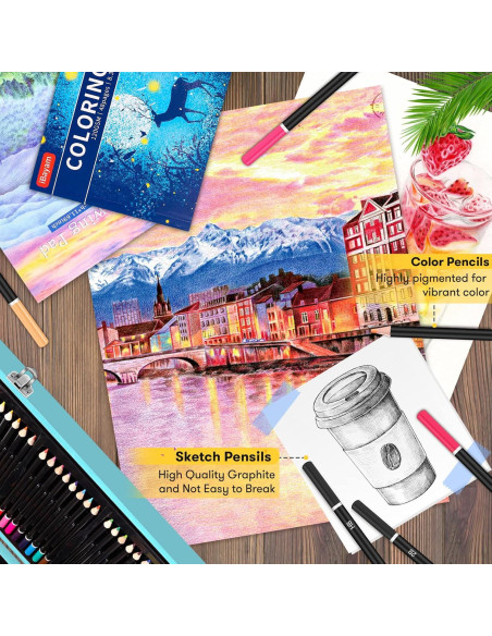 Set de Arte Deluxe iBayam 150 Piezas Madera con Caja Regalo