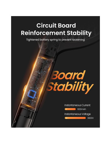 Raqueta Eléctrica Insecticida Gaiatop 3800V para Moscas