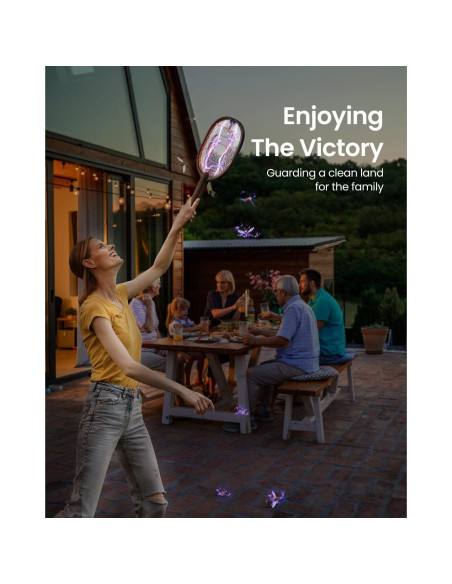 Raqueta Eléctrica Insecticida Gaiatop 3800V para Moscas