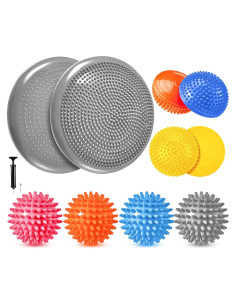 Meooeck Almohadilla de Equilibrio y Pods de Ejercicio 34.5 cm