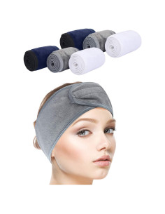 Banda para la cabeza Sinland 6 unidades ajustable para maquillaje