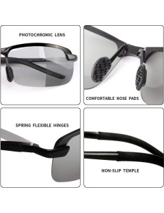 Gafas de Sol Polarizadas Fotoquímicas UV400 MIRYEA - Unisex 2