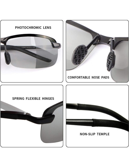 Gafas de Sol Polarizadas Fotoquímicas UV400 MIRYEA - Unisex