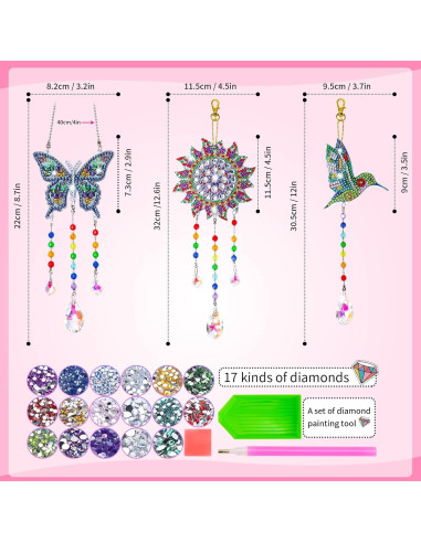 Kit de Manualidades 5D Anofty para Niños 6-12 Años