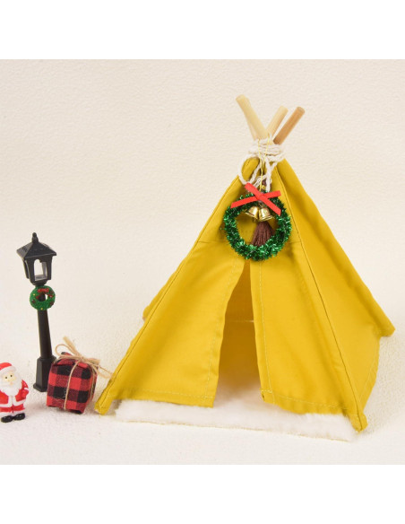 Carpa de Camping Miniatura Verde 1:12 con Alfombra - Minamzee