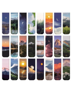 48 Pcs Marcadores de Libros Magnéticos WSICSE - 24 Estilos