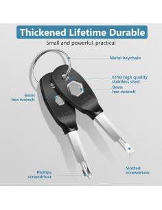 Llavero Destornillador Multitool Luca Elf Aid 4 en 1 Plata 2