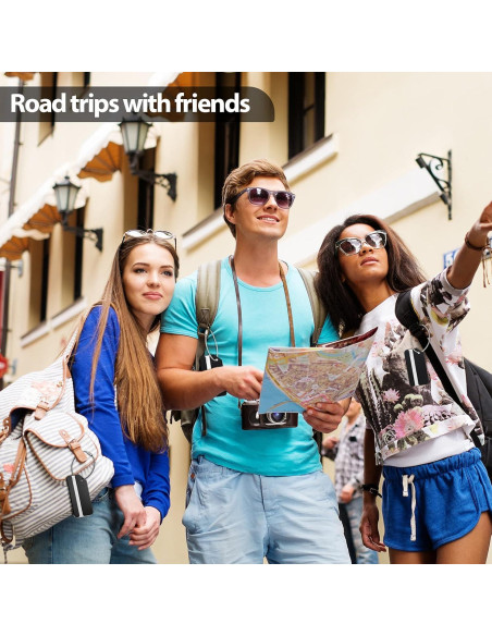 12 Etiquetas de Equipaje Weewooday de Aluminio Negro