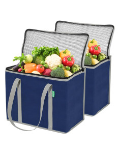 Bolsas de Compras Reutilizables Aisladas Creative Green Life XL - 2 Pack