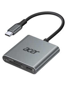 Lector de Tarjetas Acer ODK450 USB-C 4.0 Doble Ranura 100W