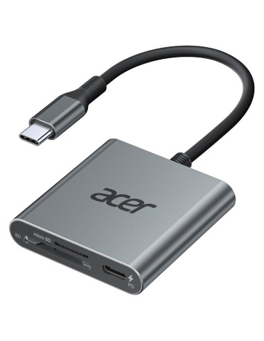 Lector de Tarjetas Acer ODK450 USB-C 4.0 Doble Ranura 100W