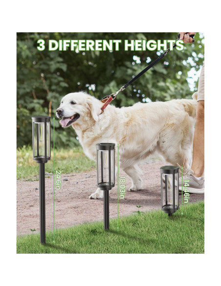 Luces de Camino Solares BITPOTT 2 Paquete IP65 Jardín