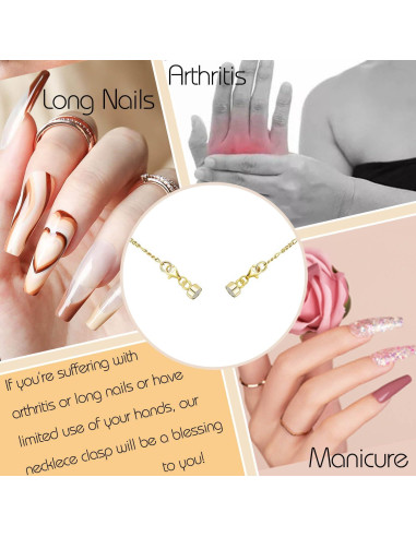 Cierres Magnéticos Doble Langosta Qulltk 12Pcs Oro 14K