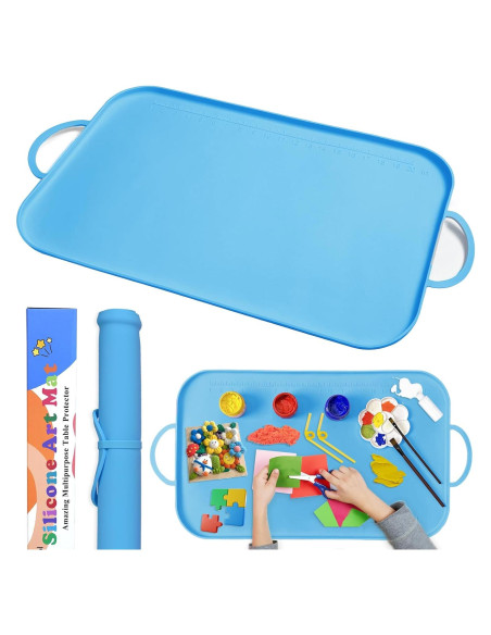 Estera de Pintura de Silicona Effidula 66x41cm Azul