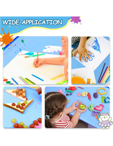 Estera de Pintura de Silicona Effidula 66x41cm Azul