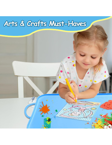 Estera de Pintura de Silicona Effidula 66x41cm Azul