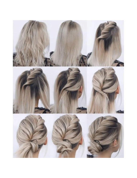 7 Peines Laterales de Metal LAPOHI para Peinados Elegantes