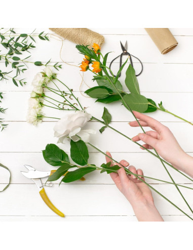 Paquete de 100 Alambres Florales Prudiut Verde 36 cm 1.2 mm