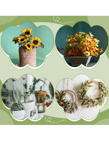 Paquete de 100 Alambres Florales Prudiut Verde 36 cm 1.2 mm