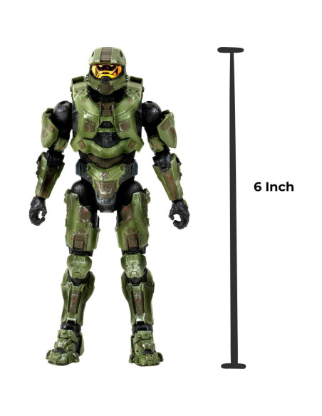 Figura Articulada Maestro Jefe Halo 5 Jazwares 15.24 cm Figura Articulada Maestro Jefe Halo 5 Jazwares 15.24 cm