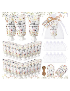 48 Sets de Crema de Manos Dansib para Baby Shower Floral