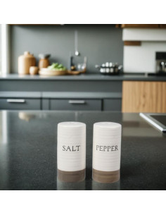 Juego de Salero y Pimentero Cerámica Young's Inc. Campestre 2