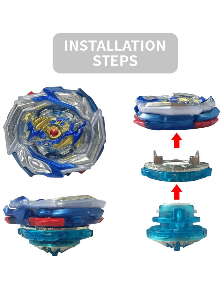 Bey Battle Tops Metal Fusion B-154 con Lanzador Grip Bey Battle Tops Metal Fusion B-154 con Lanzador Grip