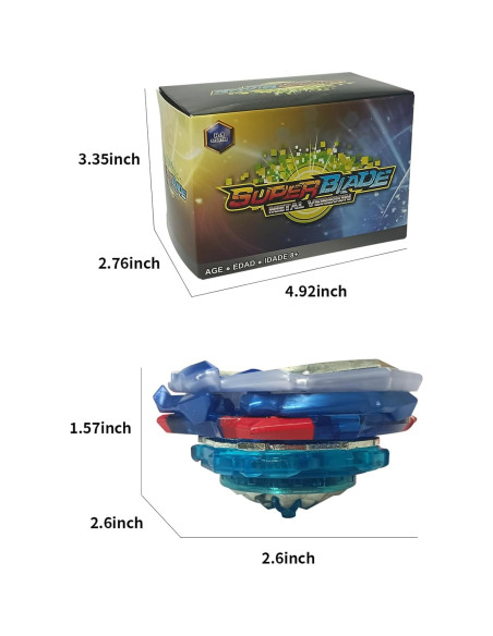 Bey Battle Tops Metal Fusion B-154 con Lanzador Grip Bey Battle Tops Metal Fusion B-154 con Lanzador Grip