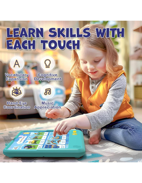 Astro Pad HOMESTEC - Tableta Educativa Interactiva Azul 3-6 Años