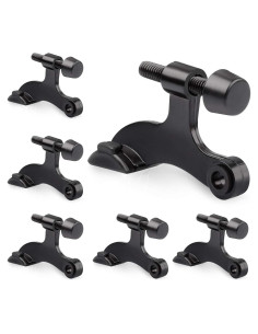 Parada de Puerta Ajustable KOVOSCH 6 Piezas Negro Resistente