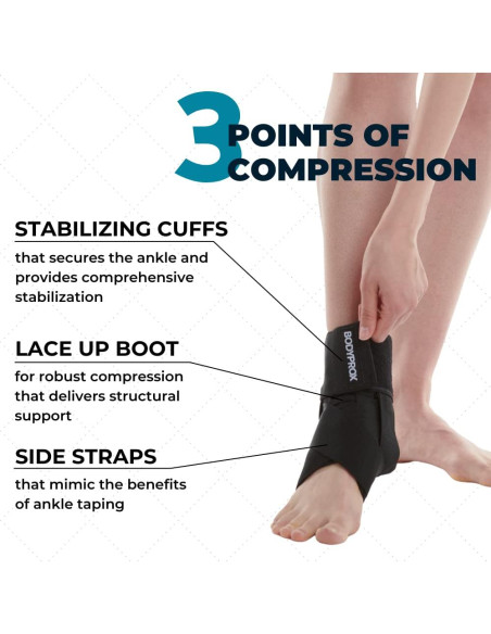 Férula de Tobillo Bodyprox XS con Cordones y Soporte