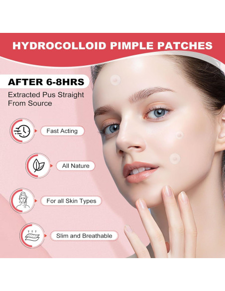 216 Parches Hidrocoloide AcneGo para Granitos y Manchas