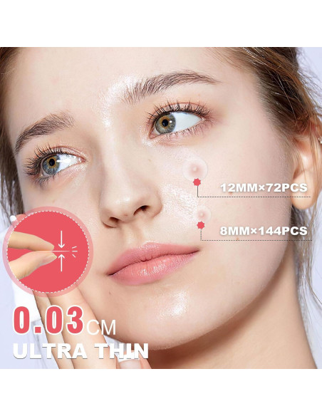 216 Parches Hidrocoloide AcneGo para Granitos y Manchas