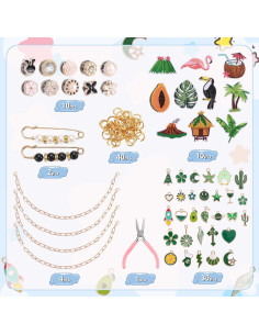 Kit Decorativo para Sombreros Quorineo 97 Piezas Verde 2