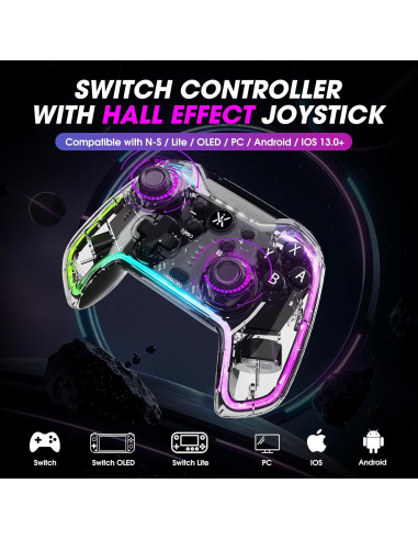 Controlador Pro Inalámbrico Lyvix para Nintendo Switch 2 y PC
