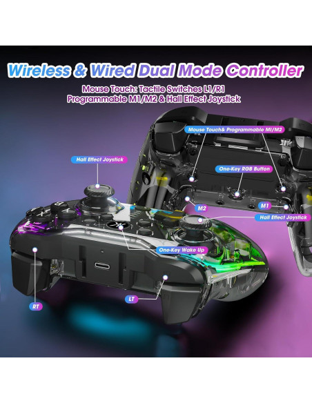 Controlador Pro Inalámbrico Lyvix para Nintendo Switch 2 y PC Controlador Pro Inalámbrico Lyvix para Nintendo Switch 2 y PC