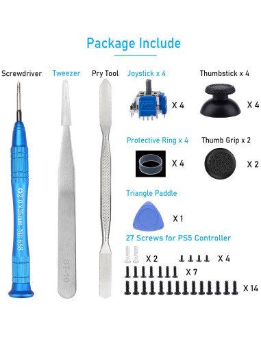 Ikpek 4 Joysticks Reemplazo TMR para Controlador PS5